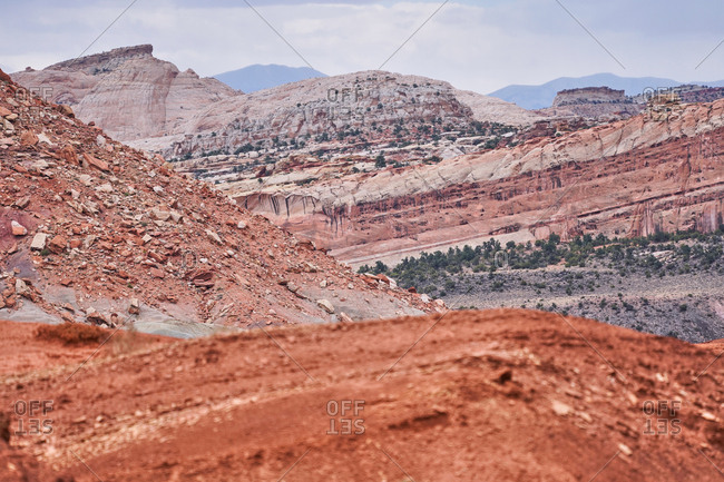 Arid landscape of Capital Reef National Park, Utah