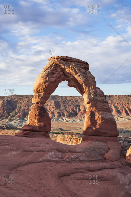 Arch in Arches National Park, Utah at sunrise