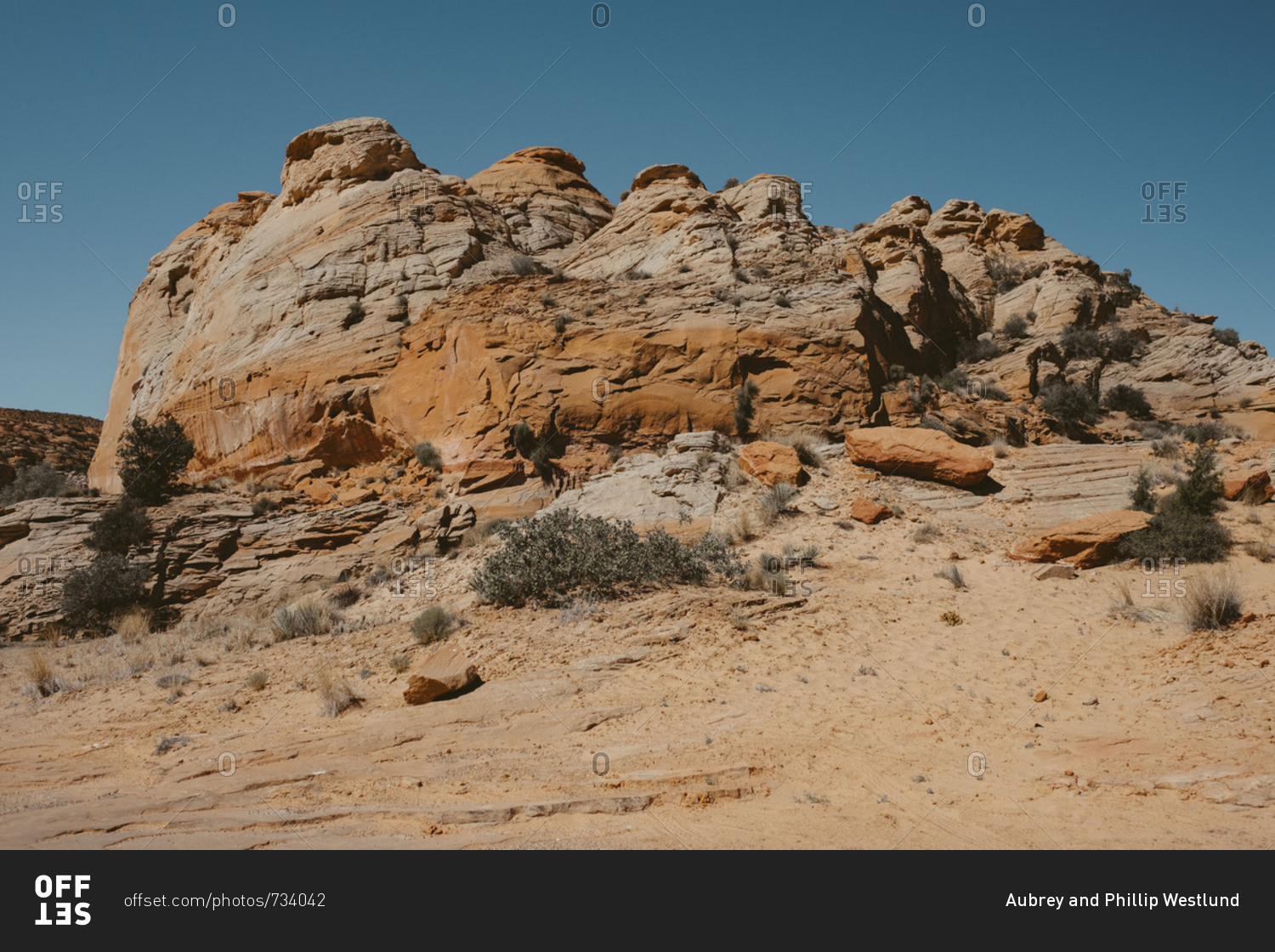 Orange rock desert landscape, Utah