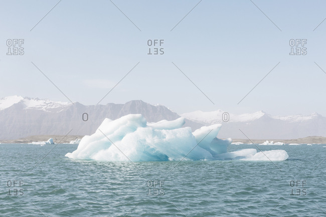 Iceberg at Jokulsarlon Glacier Lagoon in Iceland