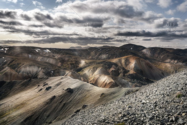 Iceland- South West- Landmannalaugar- mountain landscape