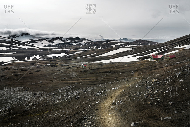Iceland- South West- Landmannalaugar- Highland- Hrafntinnusker hut
