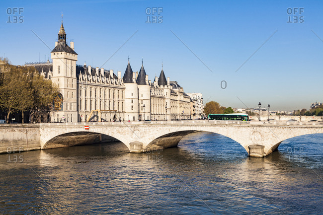 France- Paris- Palais de Justice and Pont au Change