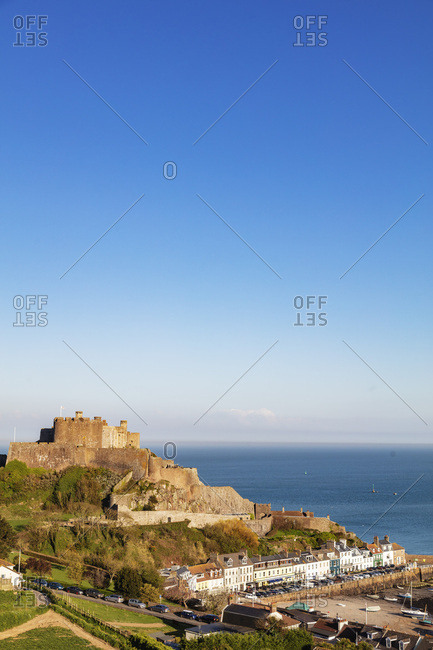 Mont Orgueil Castle (Gorey Castle), Gorey, Jersey, Channel Islands, United Kingdom, Europe