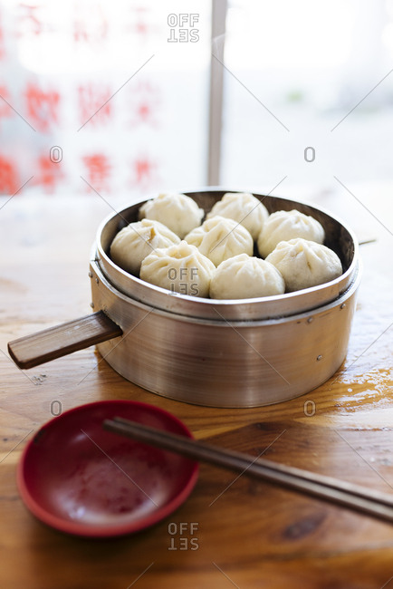 Steamed dumplings, Dali, Yunnan Province, China, Asia