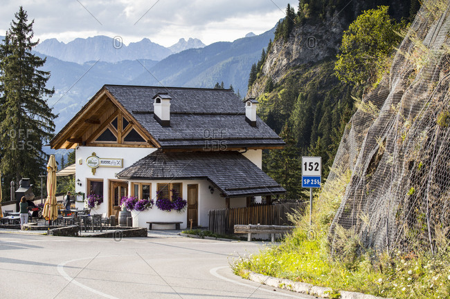September 15, 2017: Europe, Italy, Alps, Dolomites, Veneto, Belluno, Colle Santa LuciaCivetta, view from Belvedere