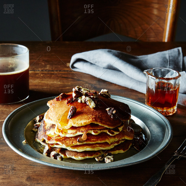 Pancake nuts breakfast