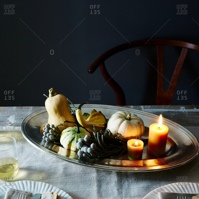 Autumn serving platter