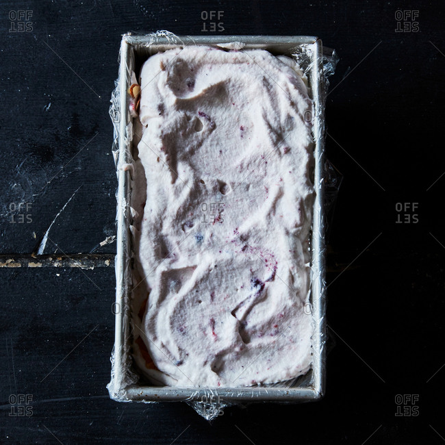 Homemade ice cream cake