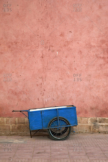 Essaouira, cart, wall, Morocco