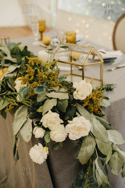 Italian Wedding Decor Rustic Style With Lemons Served Table With