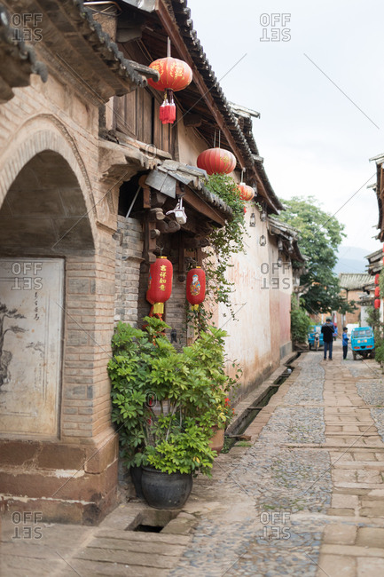 Shaxi, Yunnan, China - July 16, 2017: A traditional chinese village