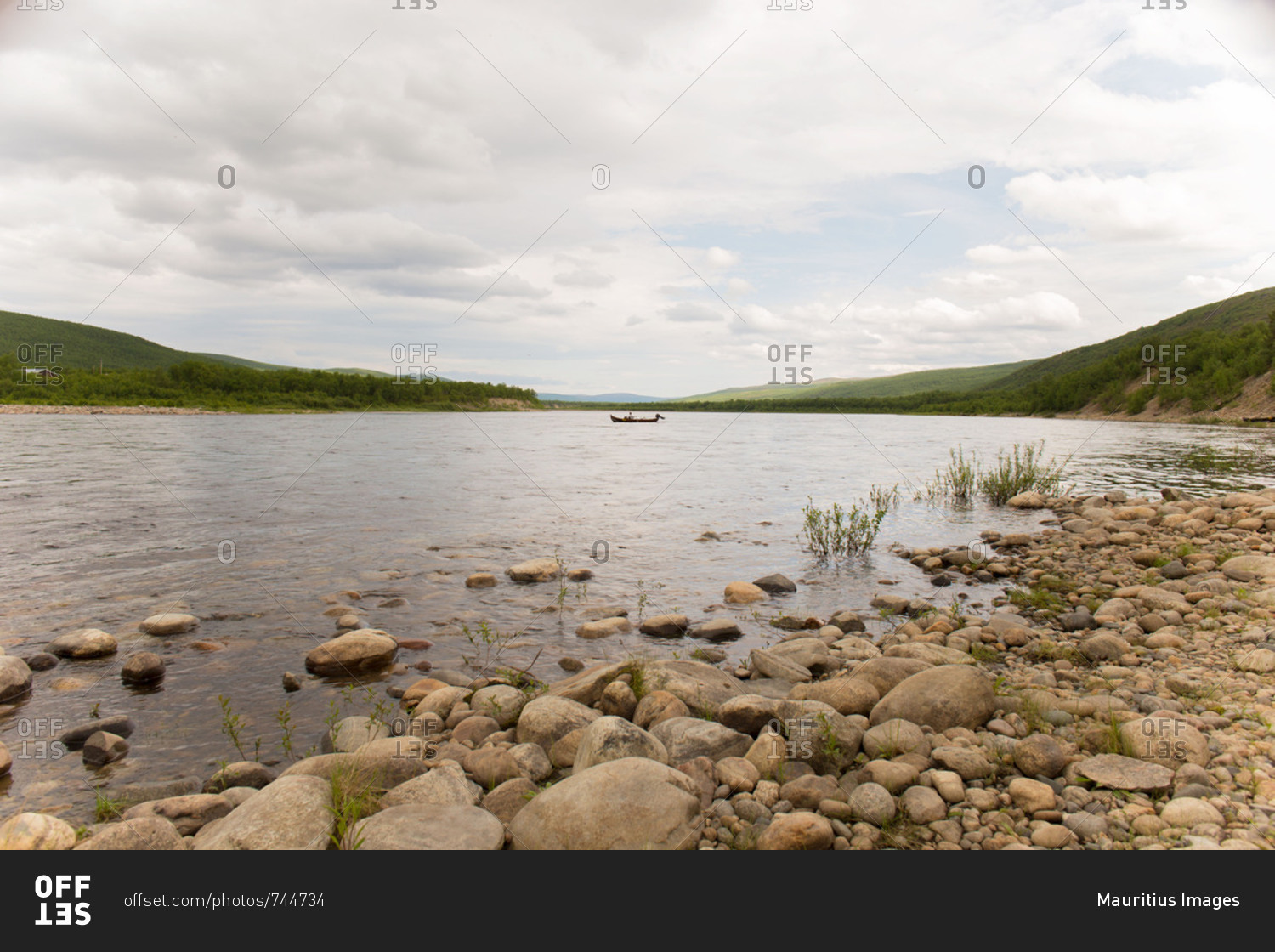 The Tana River, Finnish-Norwegian border, Utsjoki, Norhern Lapland