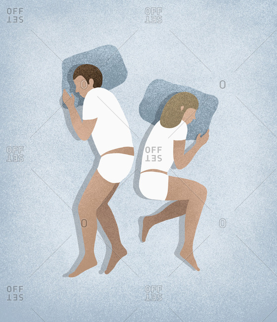 Free Vector  Woman sleeping in underwear