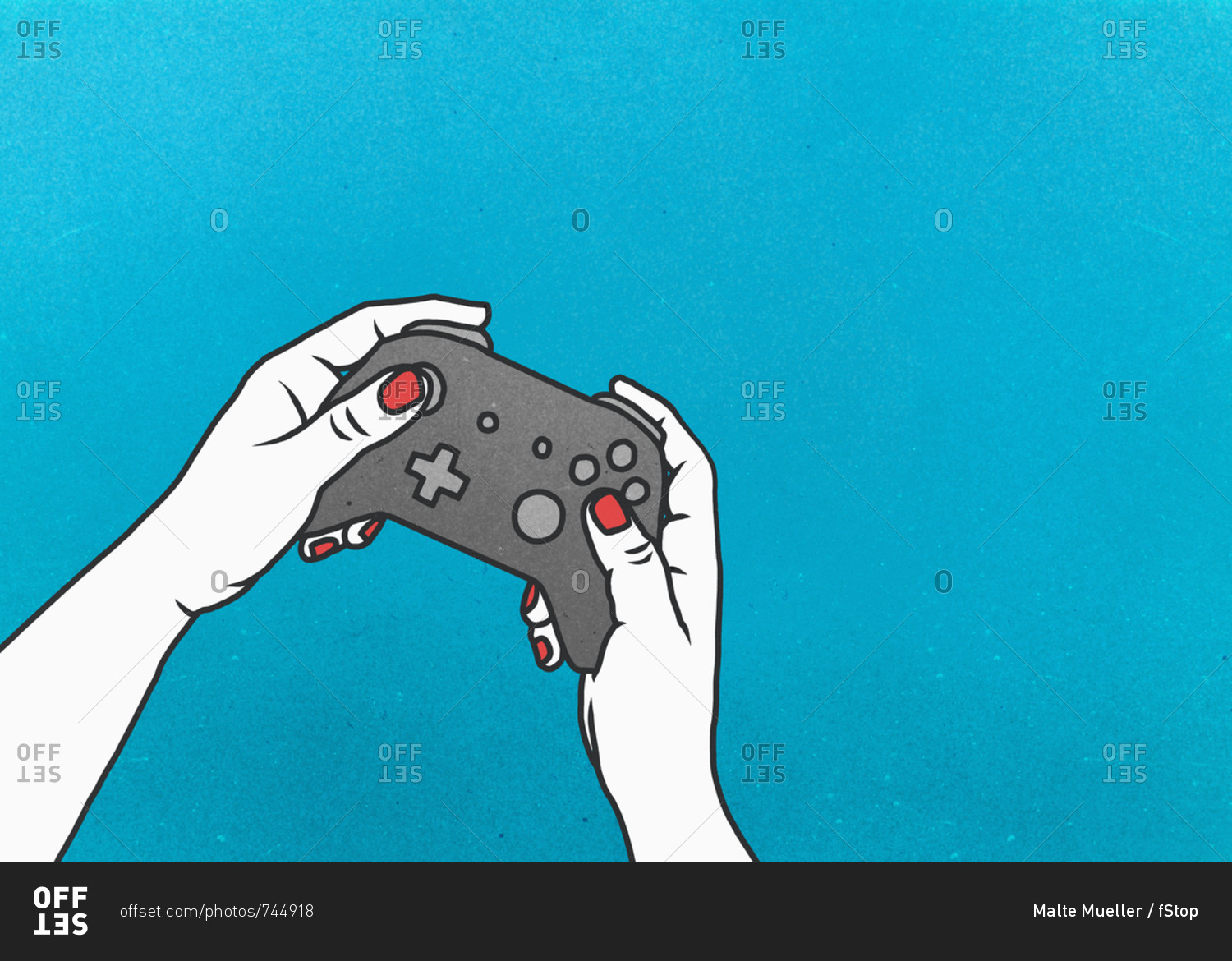 Man beating woman at video games with controller on console over blue  background. Boyfriend celebrating win and girlfriend feeling disappointed  about losing online gameplay in studio Stock Photo - Alamy