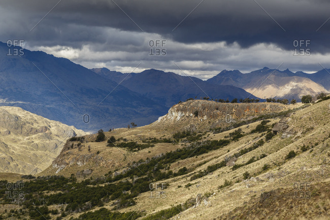 Landscape at the Chacabuco Valley, Parque Patagonia, Aysen Region, Chile