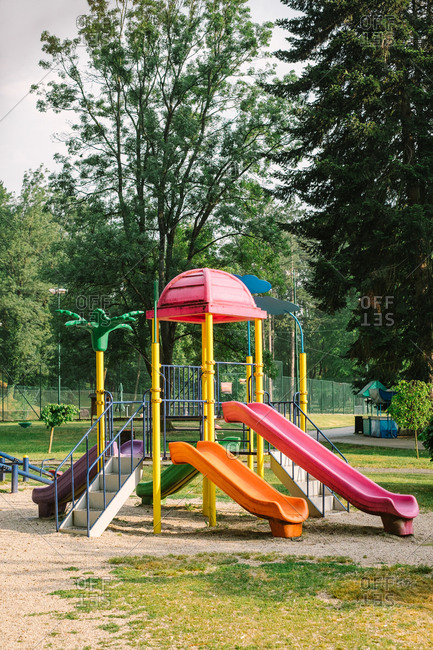 Playground equipment at public park