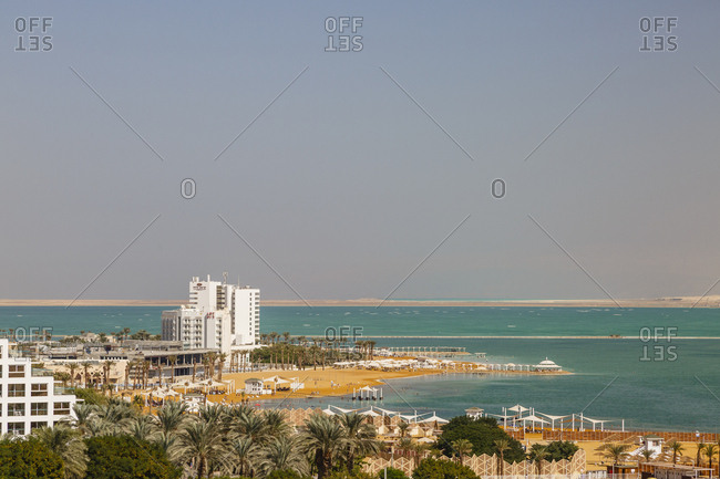 October 26, 2017: Hotels by the Dead Sea, Ein Bokek, Israel.