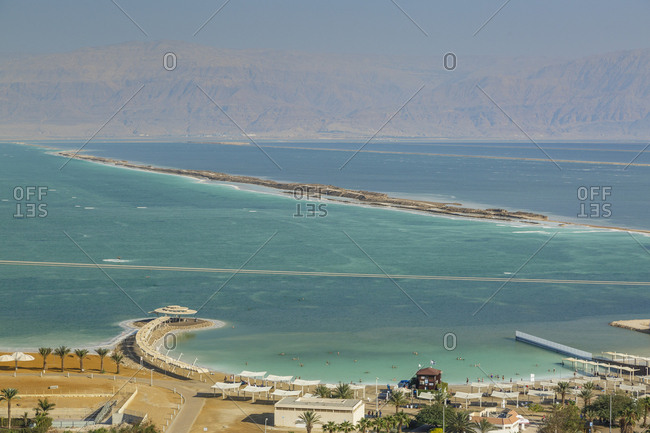 Hotels by the Dead Sea, Ein Bokek, Israel.