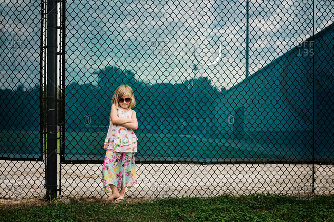 Little girl being sassy