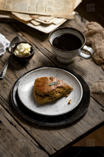 Pumpkin Scones and Coffee - Offset