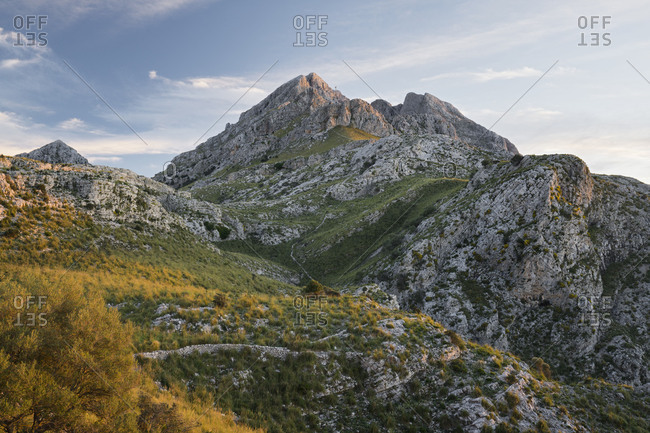 Puig major, Coll de Cals Reis, Serra de Tramuntana, Majorca, the Balearic Islands, Spain