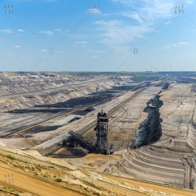 Germany- Garzweiler surface mine- giant excavator