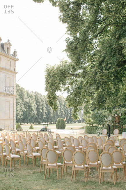 Wedding Reception Garden Stock Photos Offset