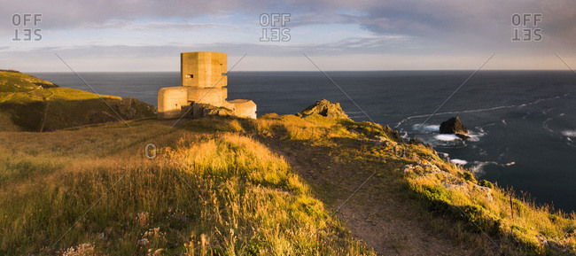 German Observation Tower from World War Two, Guernsey, Channel Islands, United Kingdom, Europe