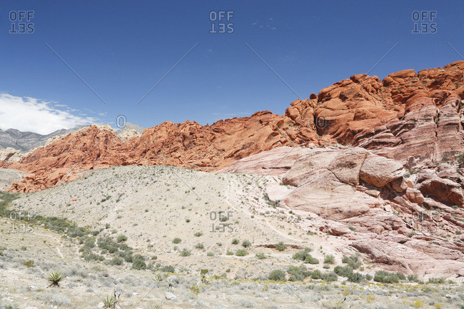 USA. Nevada. Las Vegas. Red Rock Canyon National Conservation Area. View from Calico I.