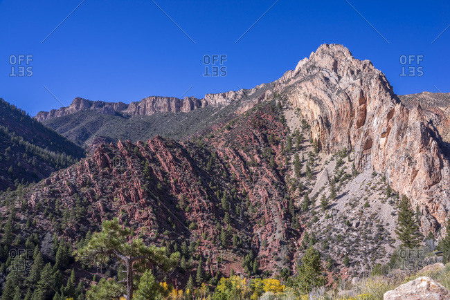 USA,  Utah, Sheep Creek Canyon  Geological Loop