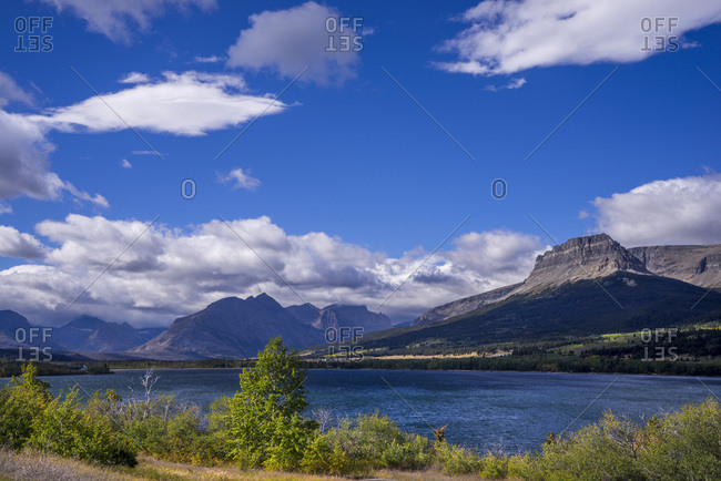USA, Montana, Glacier National Park, Lower Saint Mary Lake, East of the Park