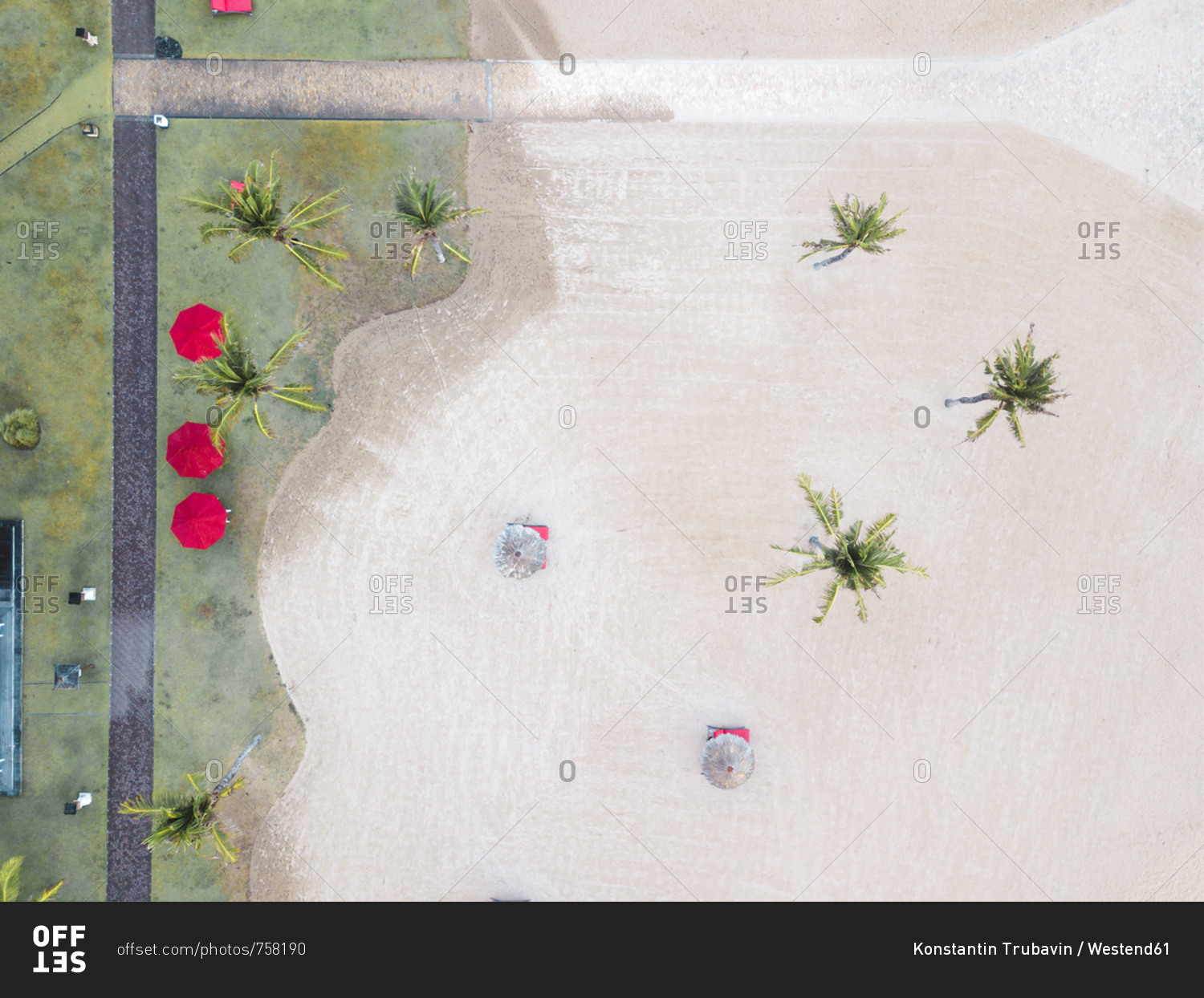Indonesia- Bali- Aerial view of Nusa Dua beach- from above