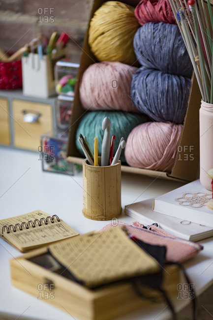 Crochet and knitting supplies