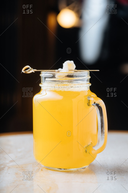 Yellow cocktail