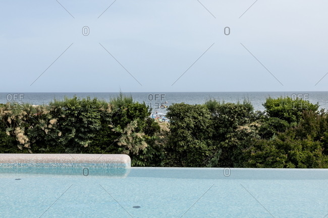 Venice Italy May 30 2018 Infinity Pool Near The Beach