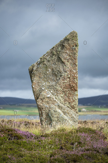 Great Britain- Scotland- Orkney- Mainland- Ring of Brodgar- neolithic stone circle- stone
