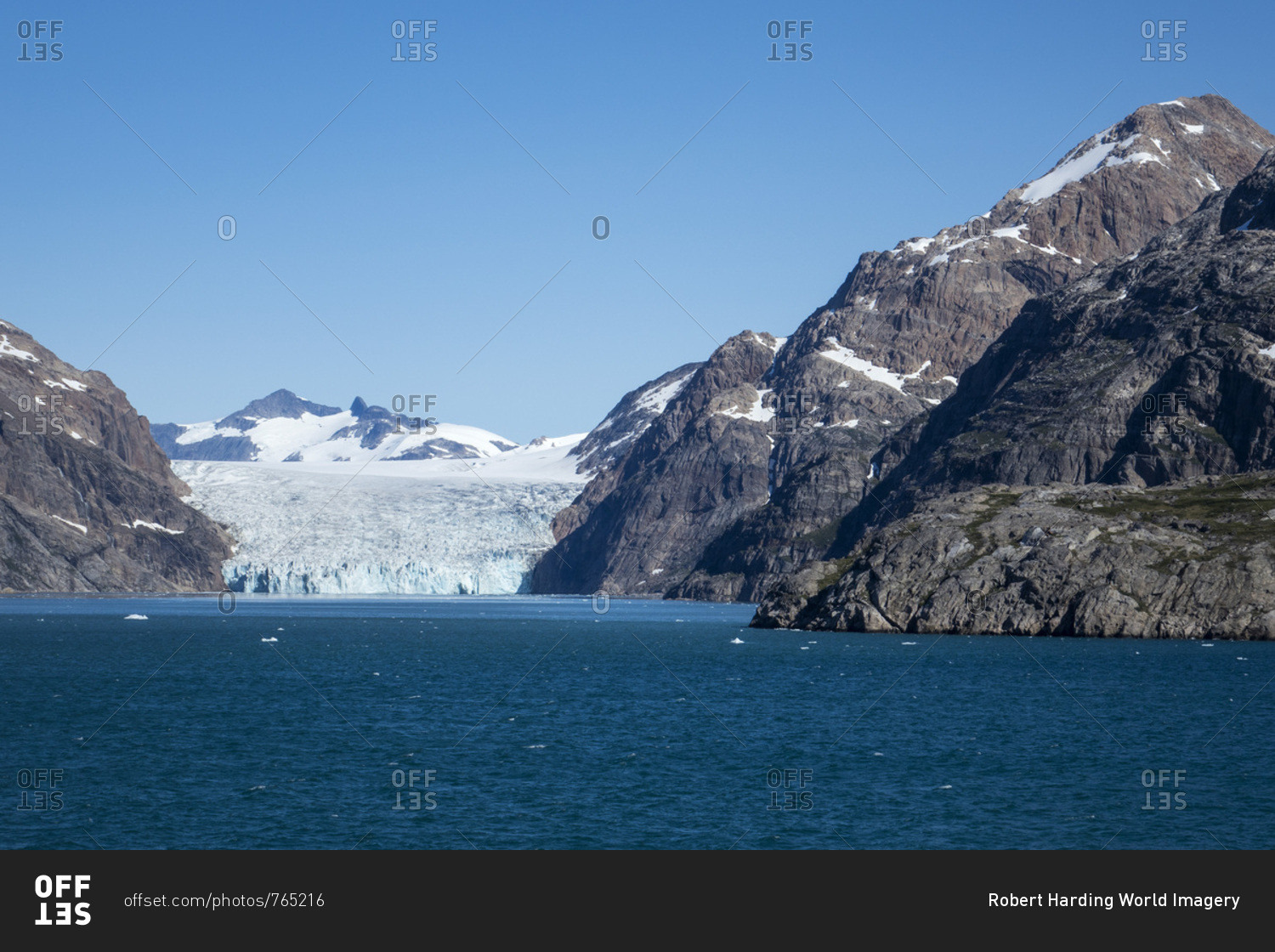 Glacier, Prince Christian Sound, southern Greenland, Polar Regions