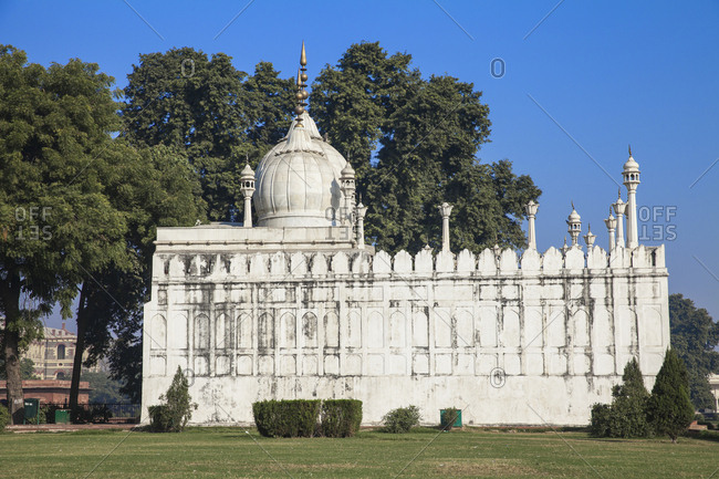 Moti Mosque, Red Fort, Old Delhi, Delhi, India, Asia