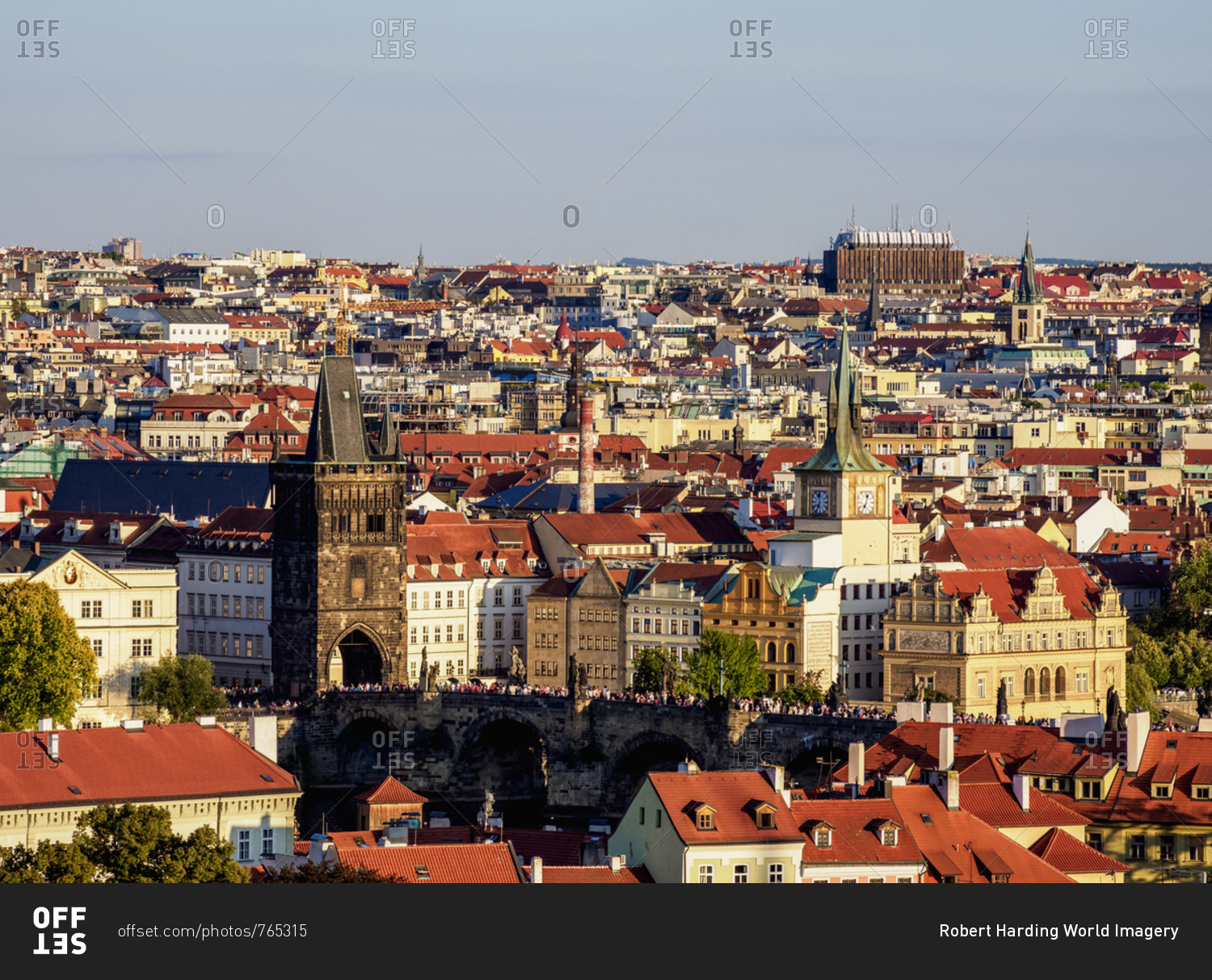Stare Mesto (Old Town), elevated view, Prague, UNESCO World Heritage Site, Bohemia Region, Czech Republic, Europe