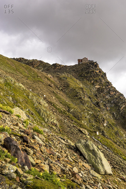 Austria, Tyrol, �tztal, Obergurgl, Ramolhaus, final climb to the Ramolhaus