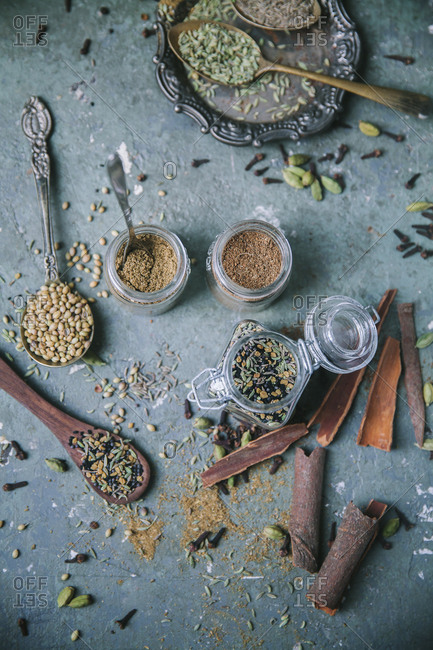 Ingredients to prepare Bengali spice mixes