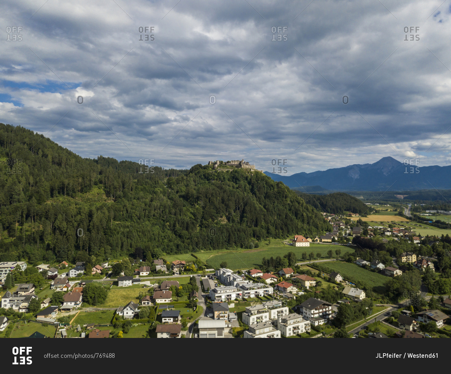 Austria- Carinthia- Ossiach Tauern- Villach- Landskorn Castle over St. Andrae