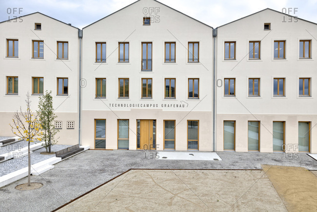 October 9, 2017: Technology Campus, College, Grafenau, Bavarian Forest, Lower Bavaria, Germany