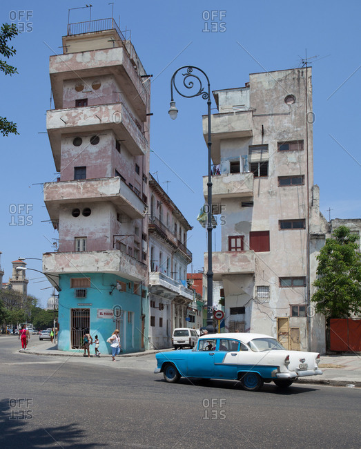 April 17, 2015: Decaying bizarre architecture, Havana, Cuba