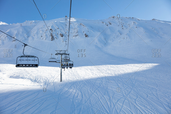 Ski lift at ski resort
