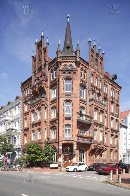 Old residential building in Bedeckerstrabe, Hannover, Lower Saxony, Germany, Europe