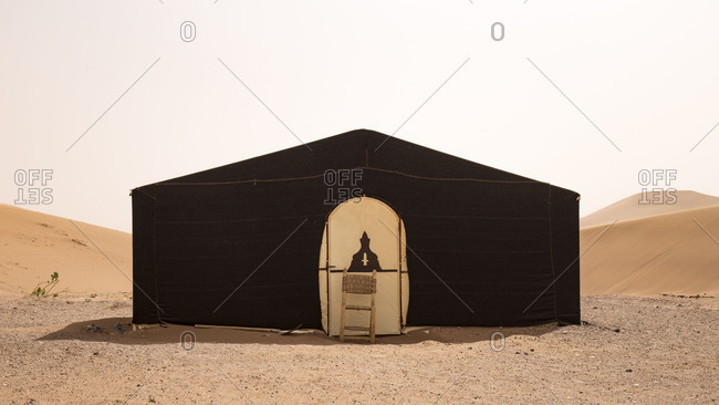 Camp in Erg Chegaga of 'Sahara Services'