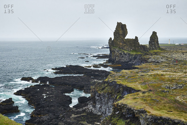 west Iceland, Arnarstapi, peninsula snaefellsnes, rock formations