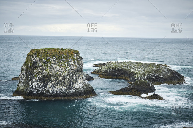west Iceland, Arnarstapi, peninsula snaefellsnes, rock formations